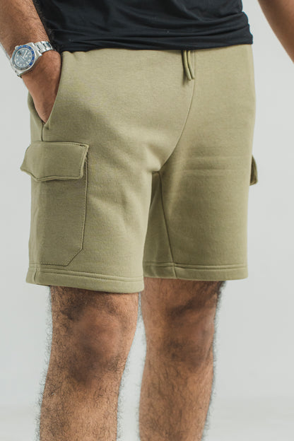 Green Cargo Shorts