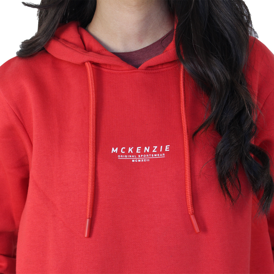 Bright Red Pullover Hoodie