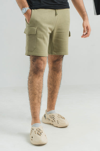 Green Cargo Shorts